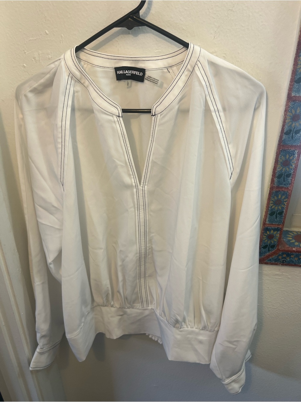 Karl Lagerfeld White Women's Top